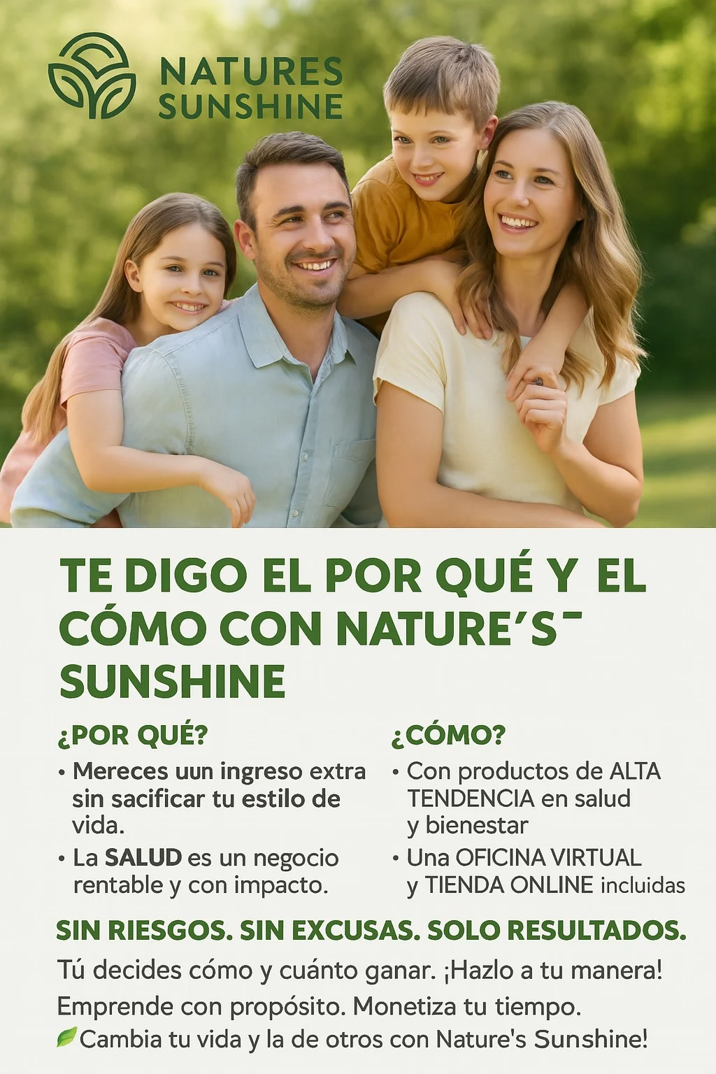 Familia emprendiendo con Nature's Sunshine Costa Rica — el porqué y el cómo